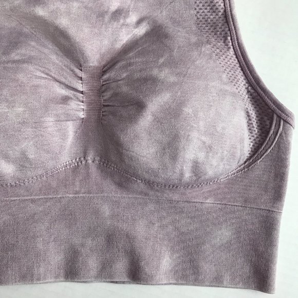 Dusty Purple Stonewash Athletic Bra Sports Bra - NWOT Size M - Picture 3 of 6
